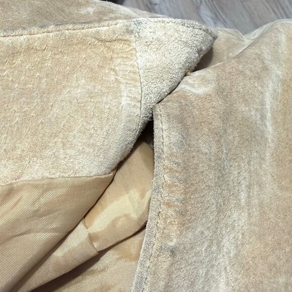 Croft & Barrow Tan Suede Blazer Jacket XL Classic Fall Academia Preppy - Picture 11 of 11